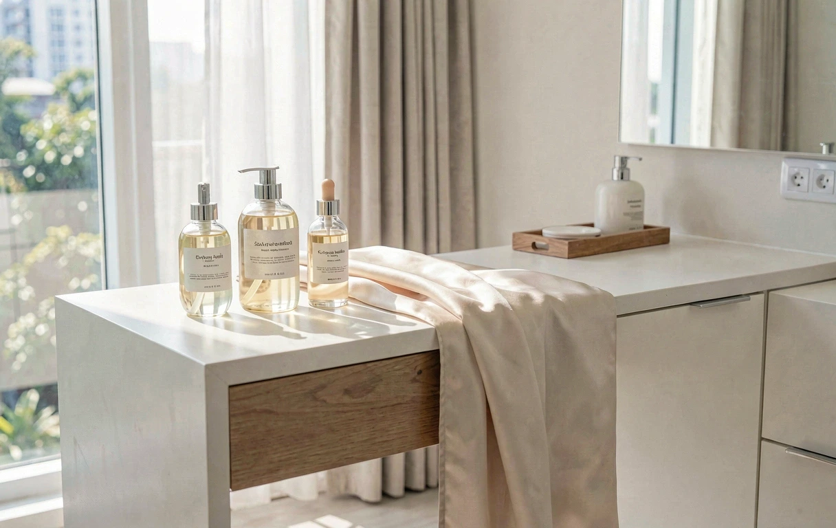 Minimalist vanity representing digital clarity